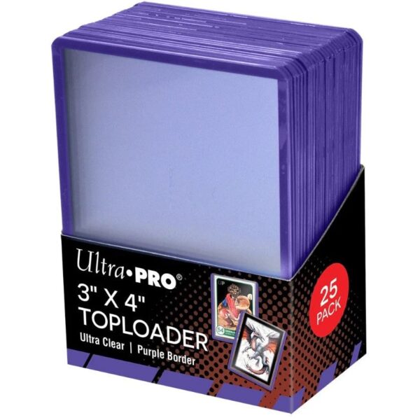 Pack x25 Toploaders Para Cartas Pokemon (Protectores Duros)