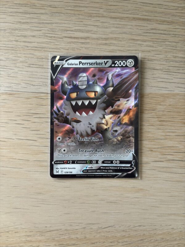 Galarian Perrserker V Lost Origin (ENG) 129/196 Pokemon TCG